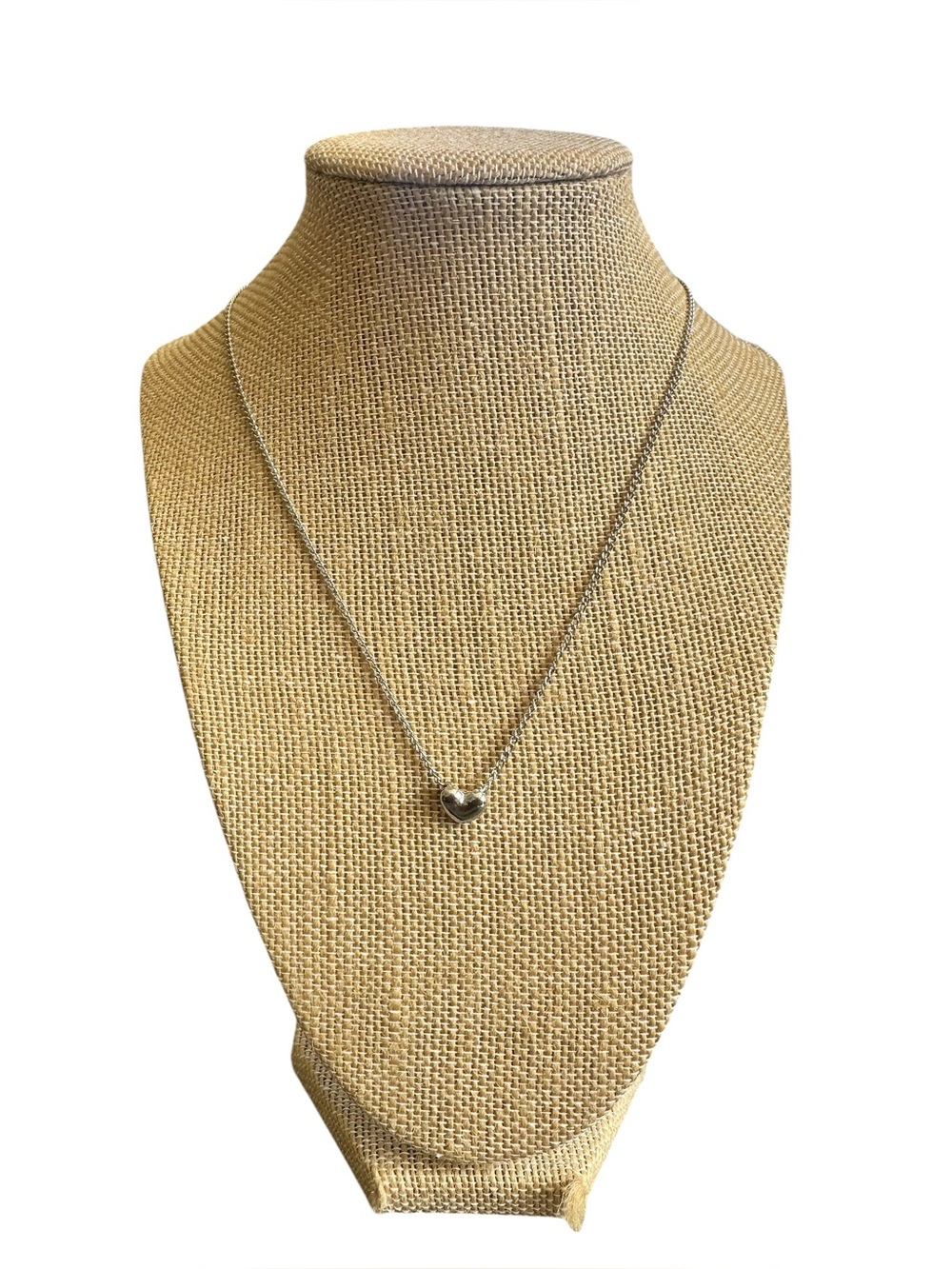 Minimalist Silver Mini Heart Pendant Necklace